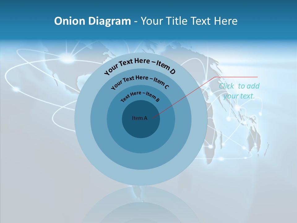 Business Imaginary Blue PowerPoint Template