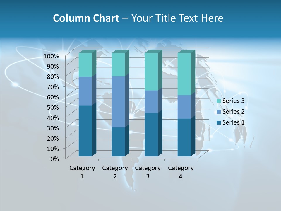 Business Imaginary Blue PowerPoint Template