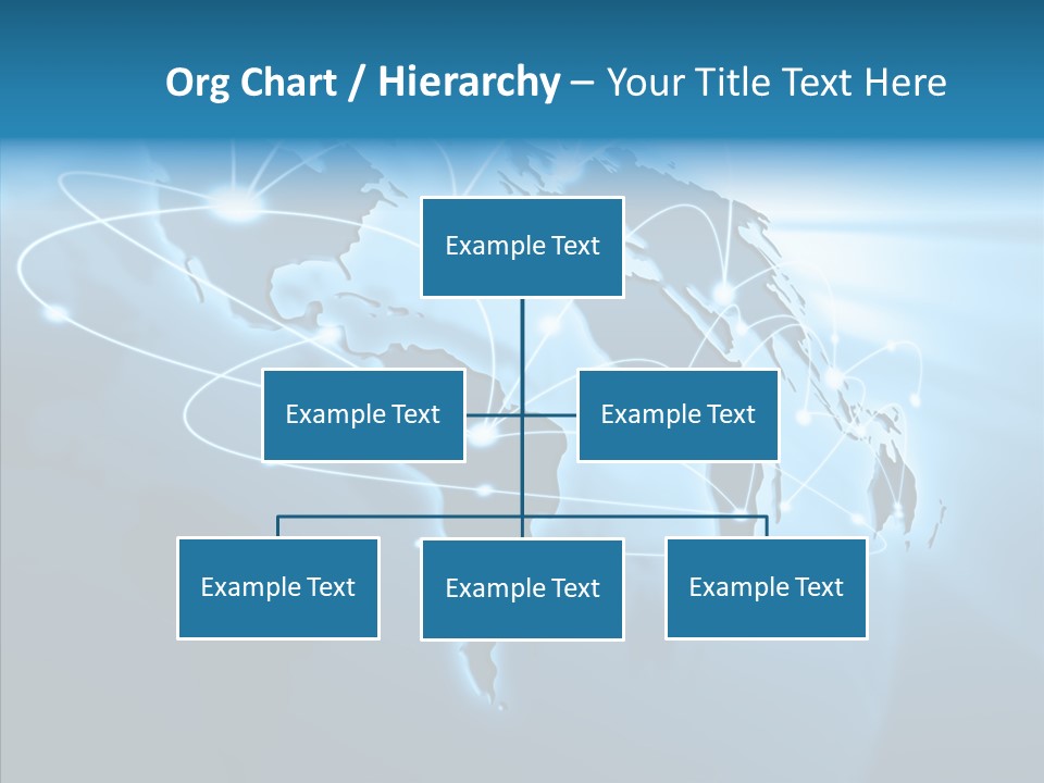 Business Imaginary Blue PowerPoint Template