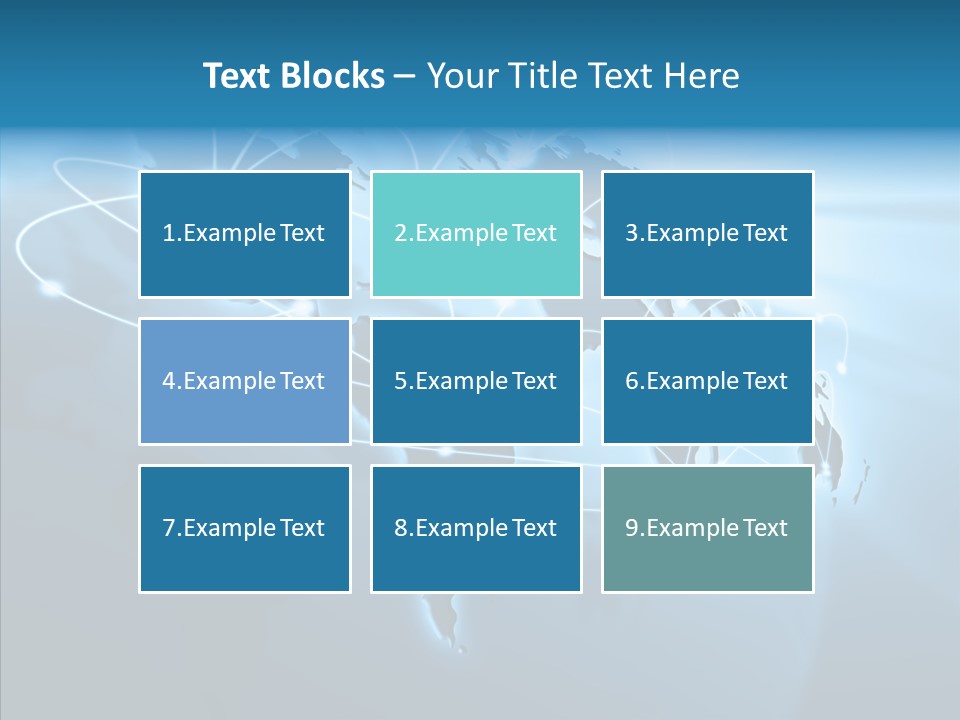 Business Imaginary Blue PowerPoint Template