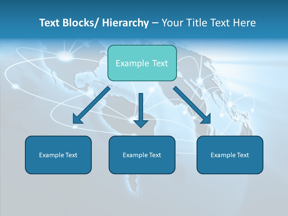 Business Imaginary Blue PowerPoint Template