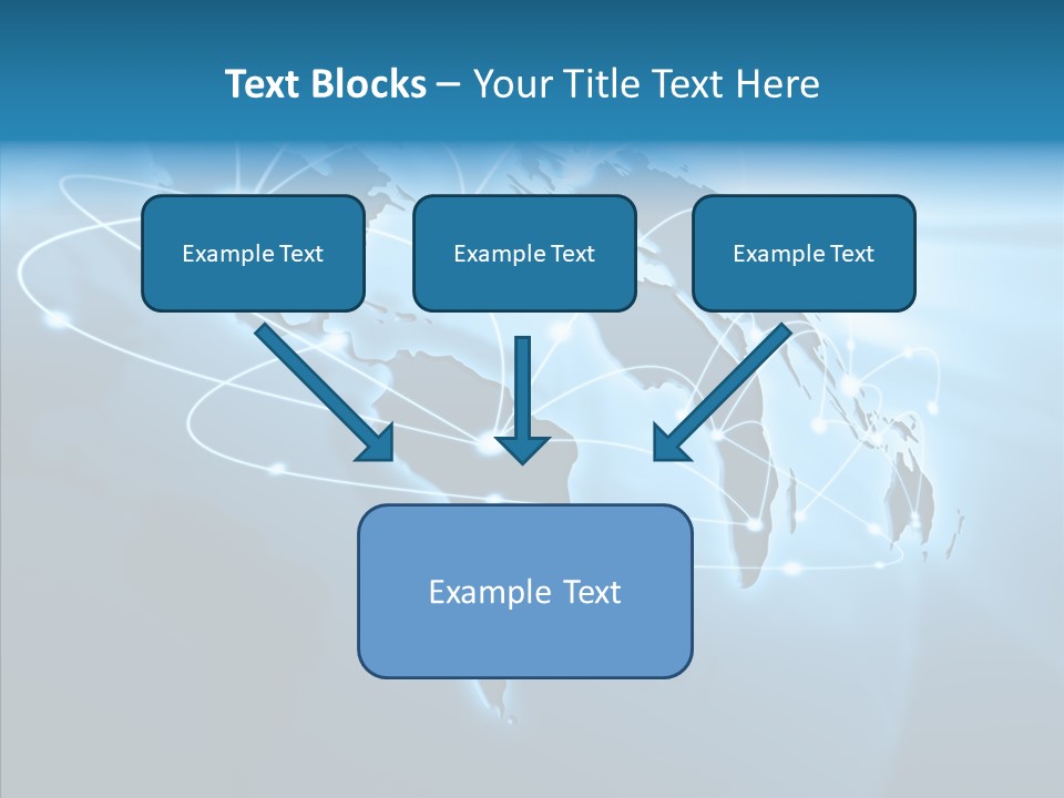 Business Imaginary Blue PowerPoint Template