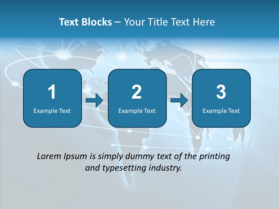 Business Imaginary Blue PowerPoint Template