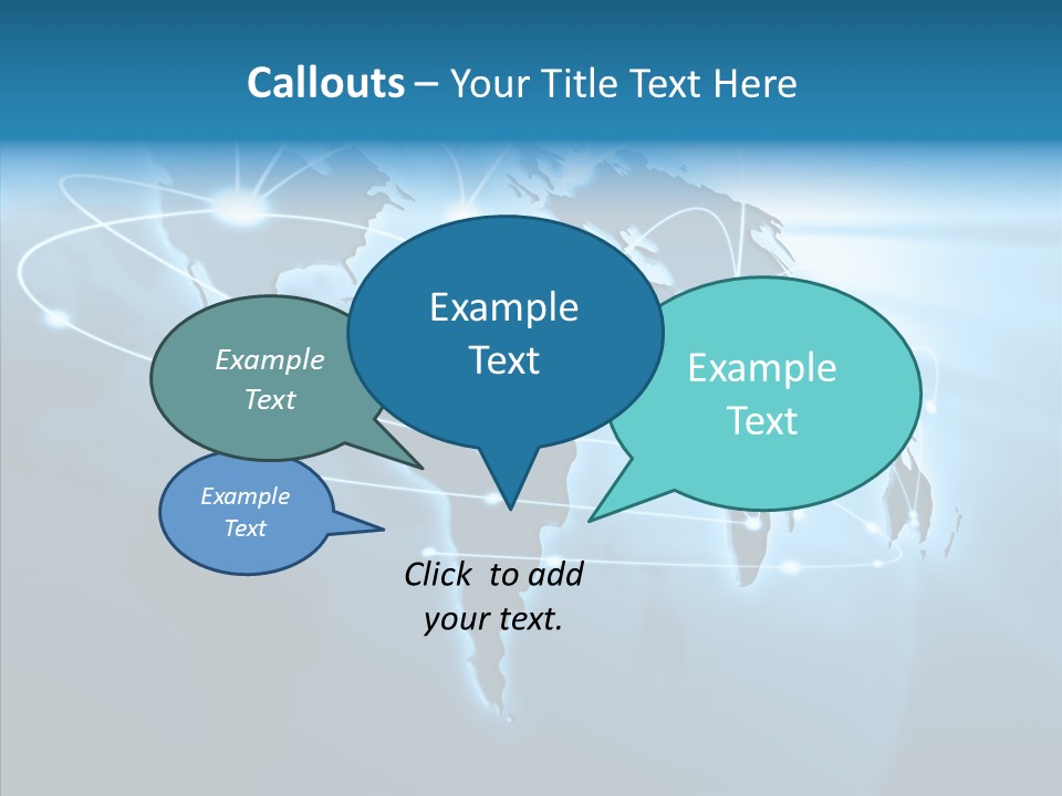 Business Imaginary Blue PowerPoint Template