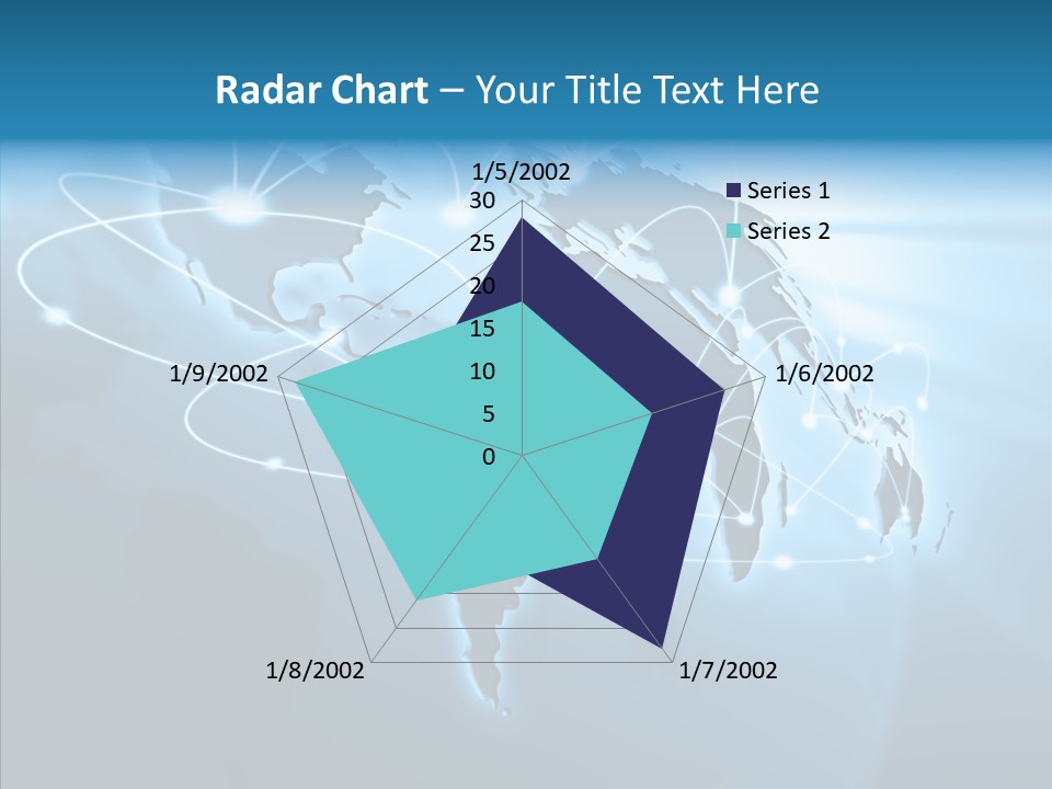 Business Imaginary Blue PowerPoint Template