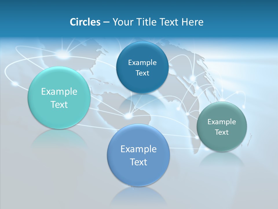 Business Imaginary Blue PowerPoint Template