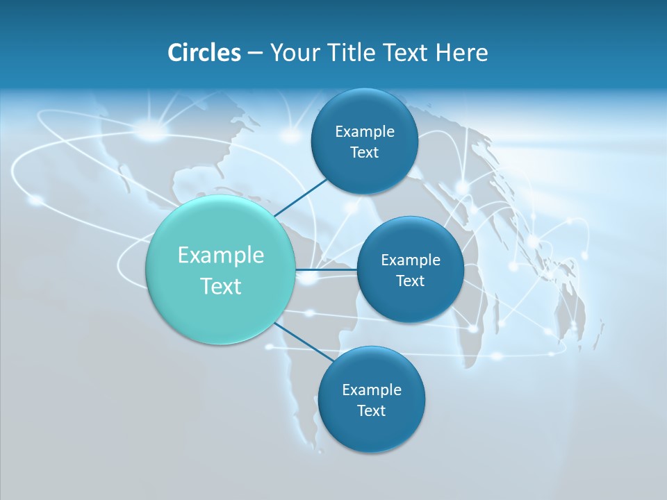 Business Imaginary Blue PowerPoint Template