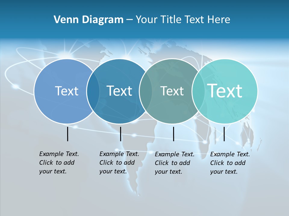 Business Imaginary Blue PowerPoint Template