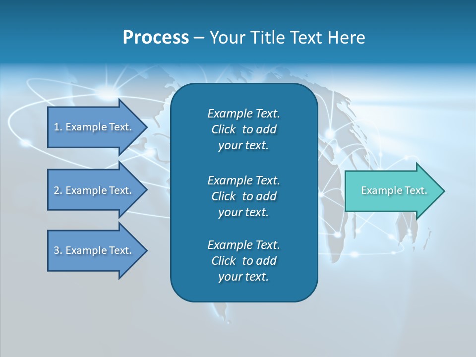 Business Imaginary Blue PowerPoint Template