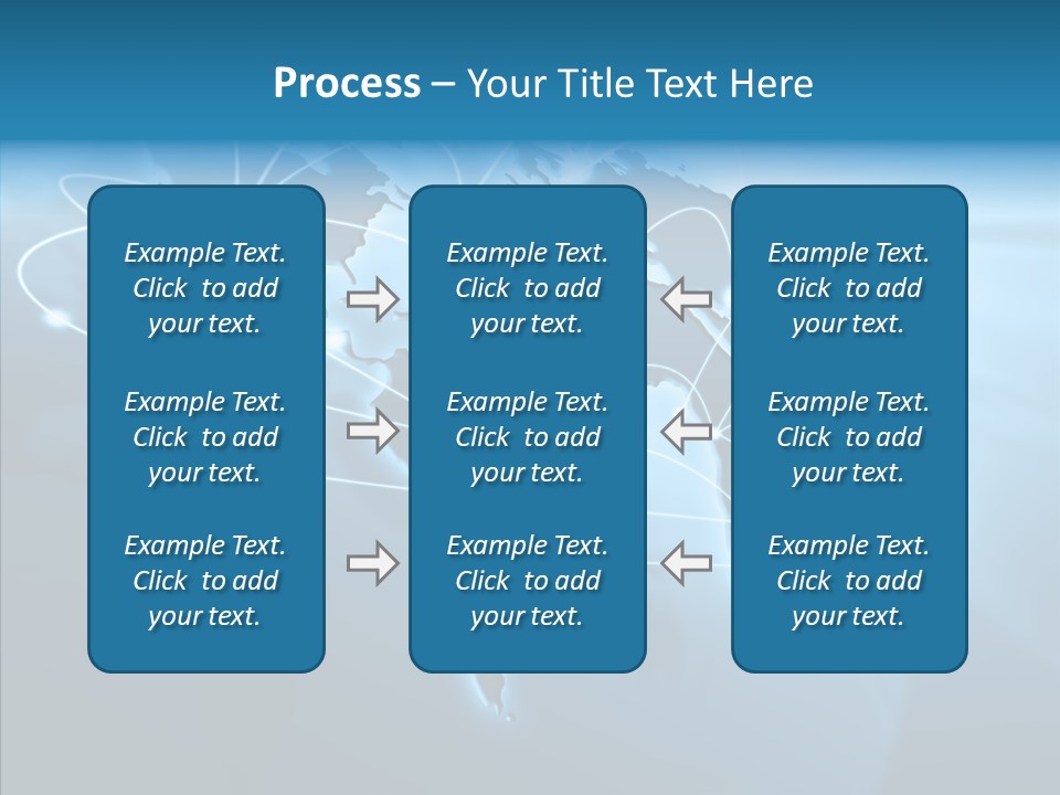 Business Imaginary Blue PowerPoint Template
