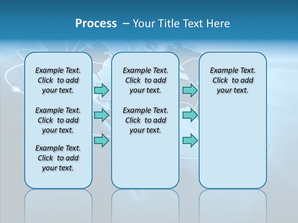 Business Imaginary Blue PowerPoint Template