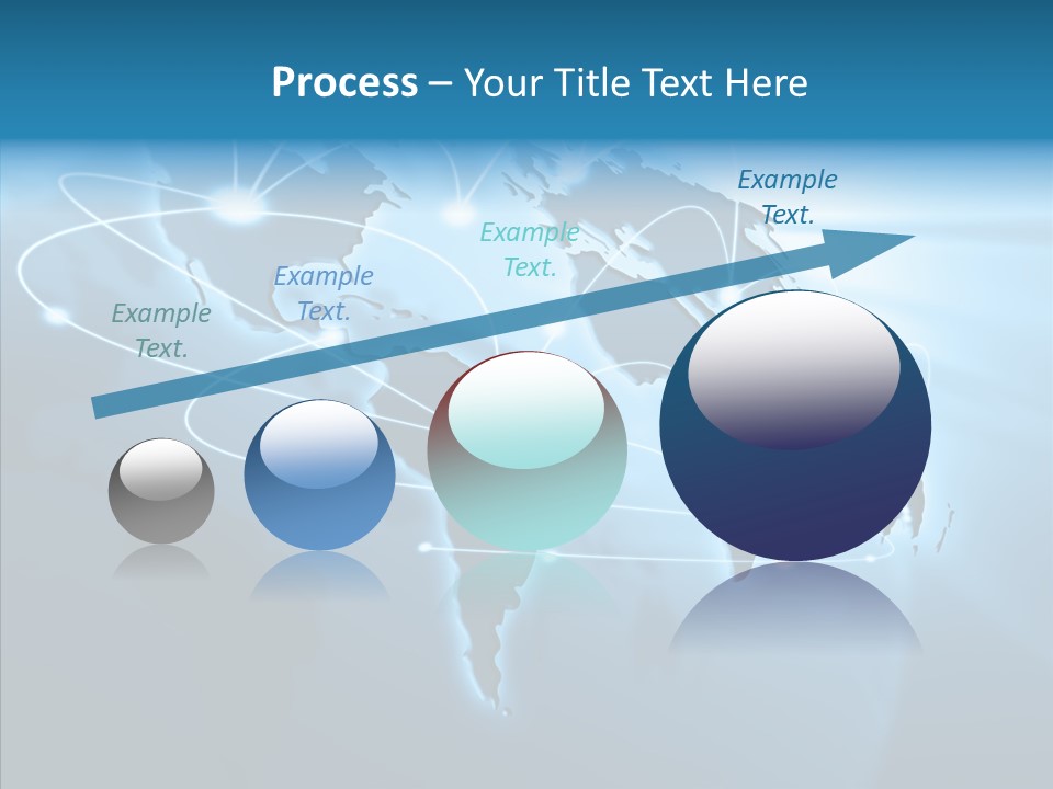 Business Imaginary Blue PowerPoint Template