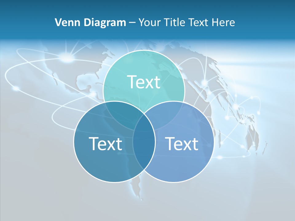 Business Imaginary Blue PowerPoint Template