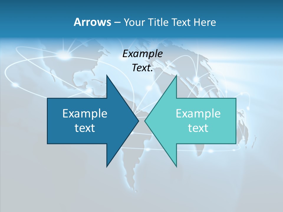 Business Imaginary Blue PowerPoint Template