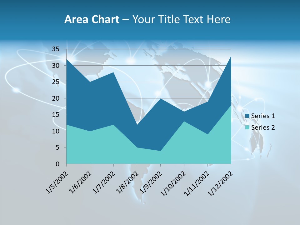 Business Imaginary Blue PowerPoint Template