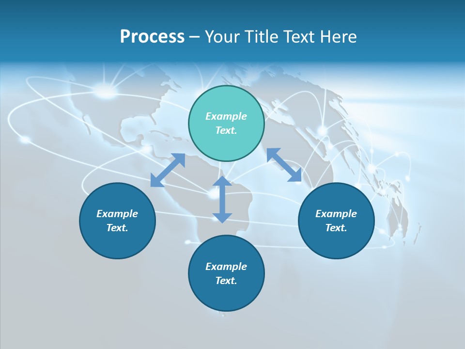 Business Imaginary Blue PowerPoint Template