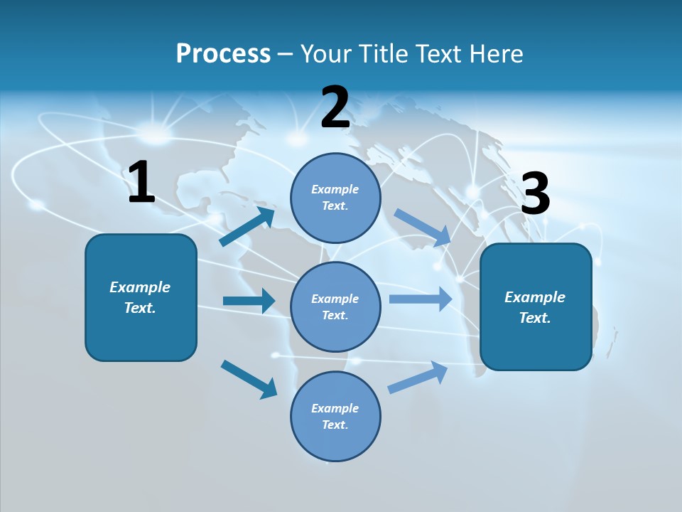Business Imaginary Blue PowerPoint Template