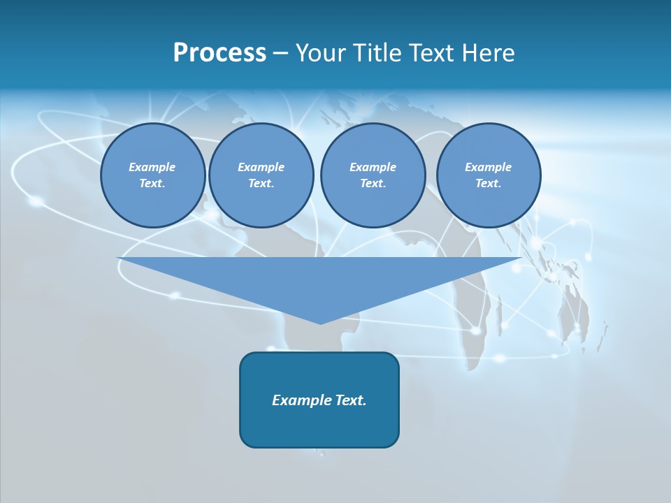 Business Imaginary Blue PowerPoint Template
