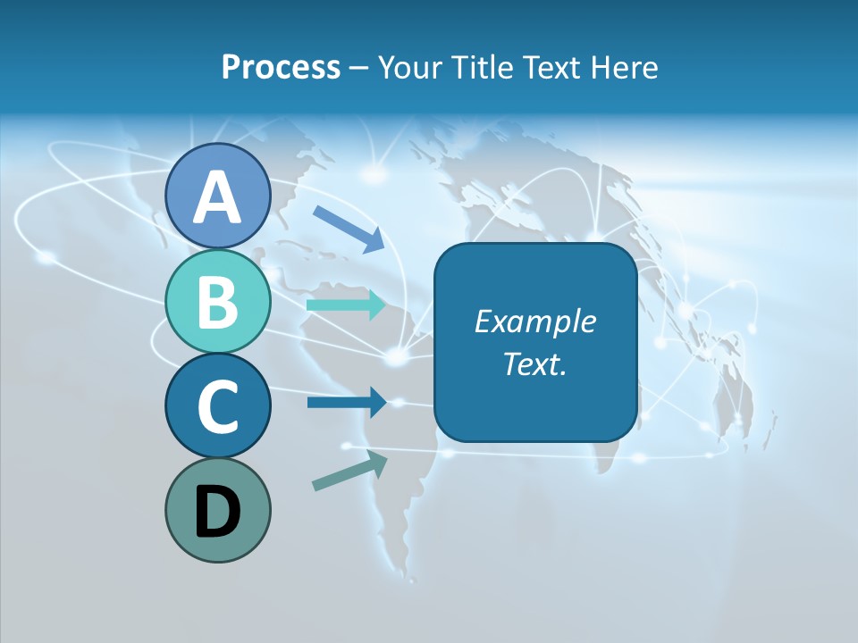Business Imaginary Blue PowerPoint Template