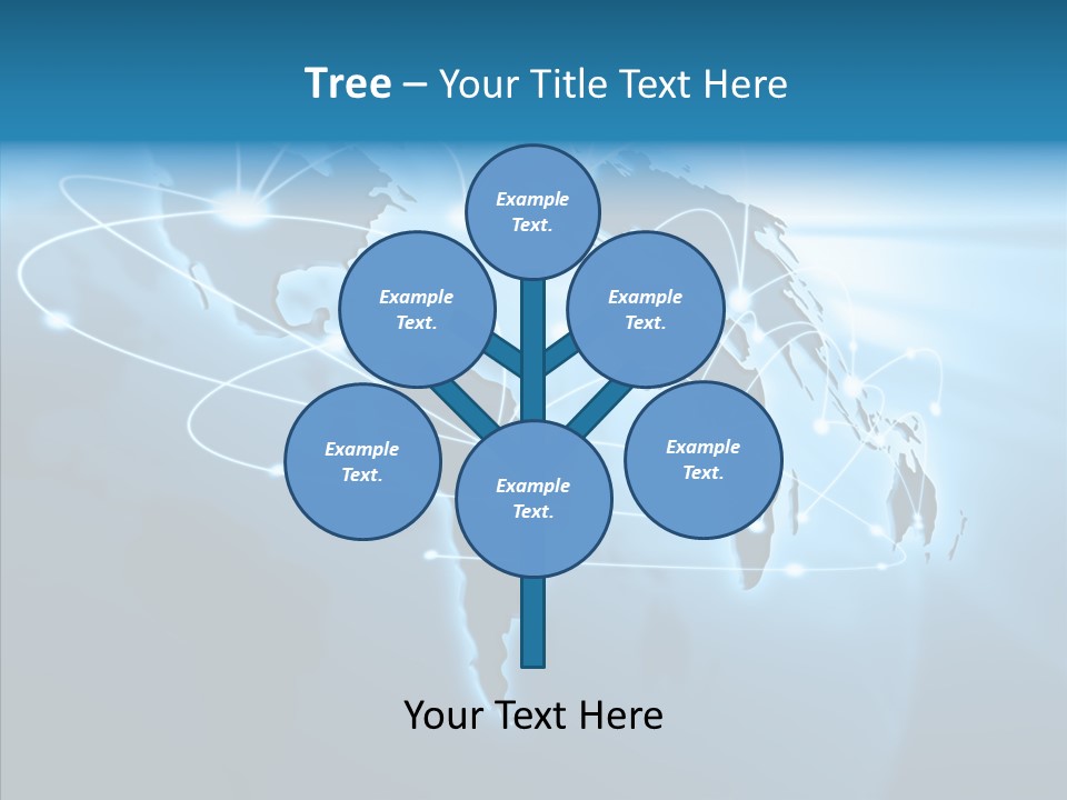 Business Imaginary Blue PowerPoint Template