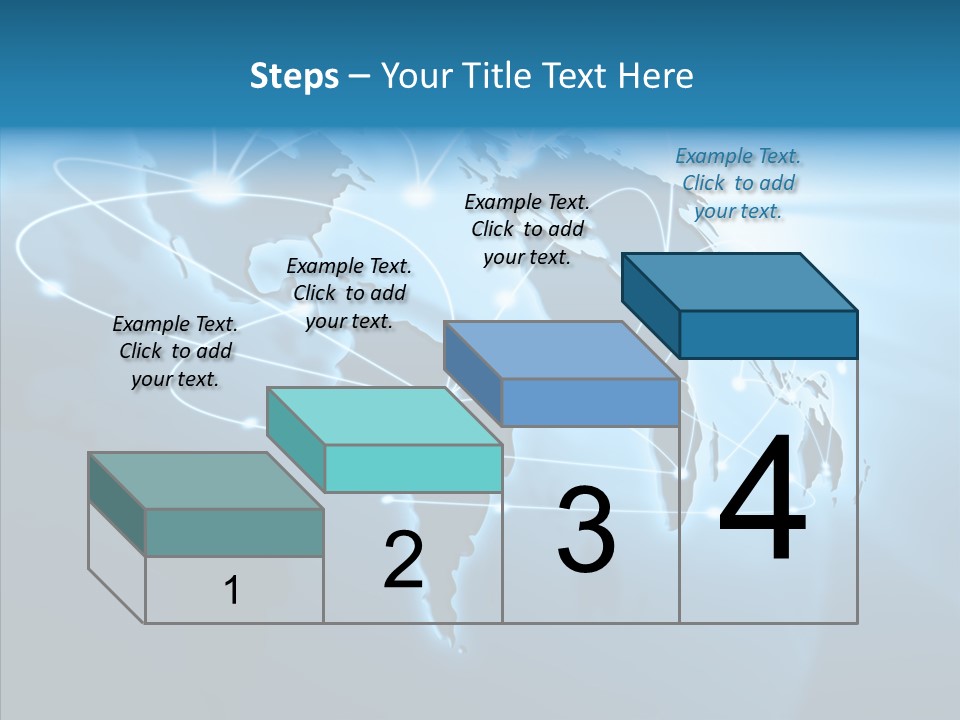 Business Imaginary Blue PowerPoint Template