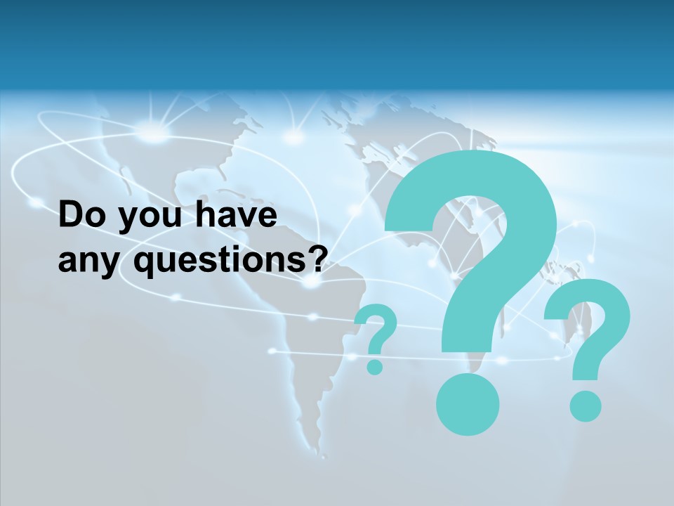 Business Imaginary Blue PowerPoint Template