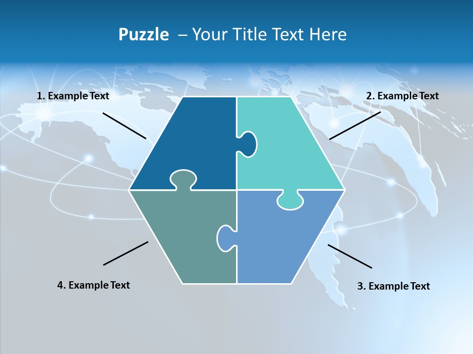 World Map Globalization PowerPoint Template