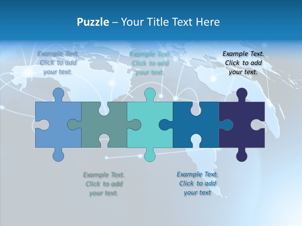 World Map Globalization PowerPoint Template