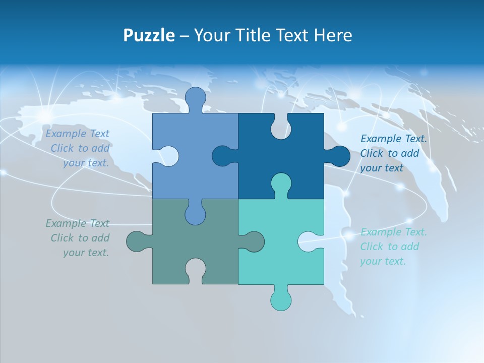 World Map Globalization PowerPoint Template