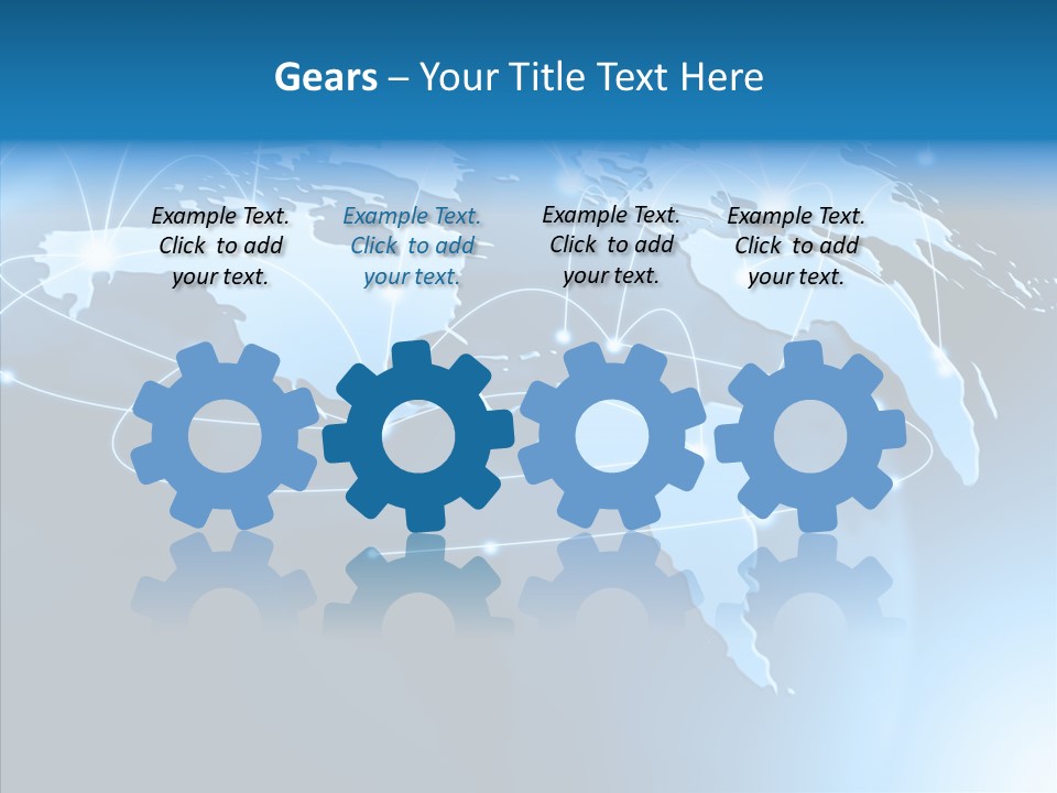 World Map Globalization PowerPoint Template