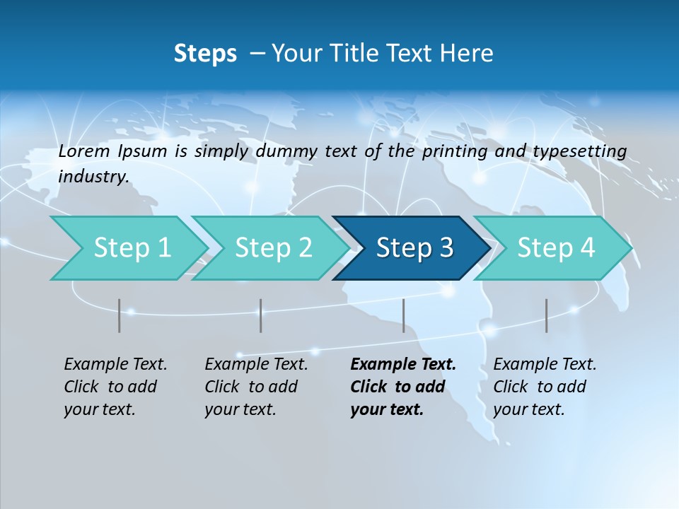 World Map Globalization PowerPoint Template