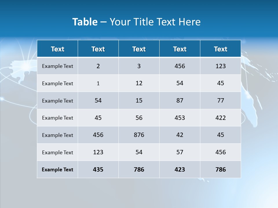 World Map Globalization PowerPoint Template