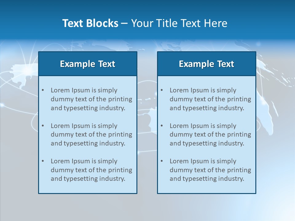 World Map Globalization PowerPoint Template