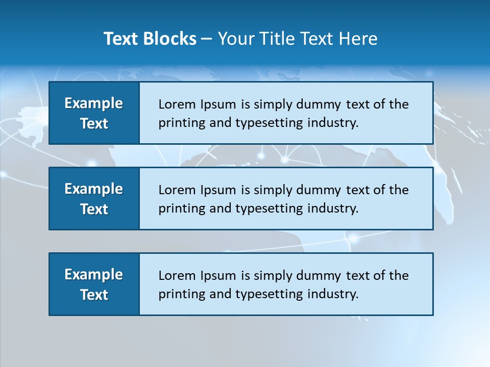 World Map Globalization PowerPoint Template