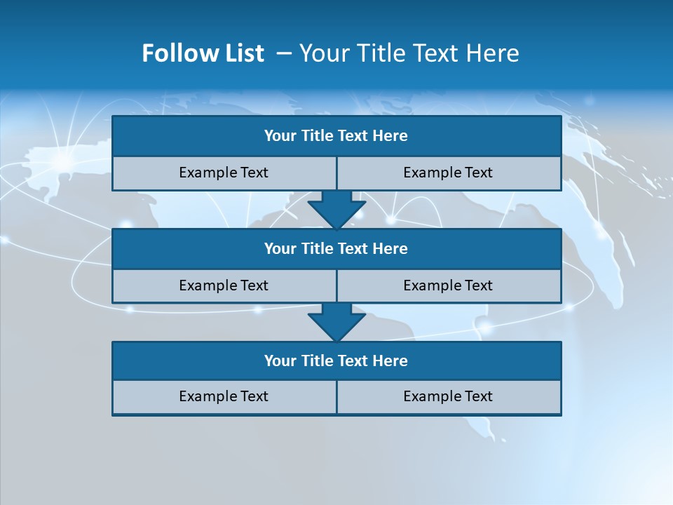 World Map Globalization PowerPoint Template