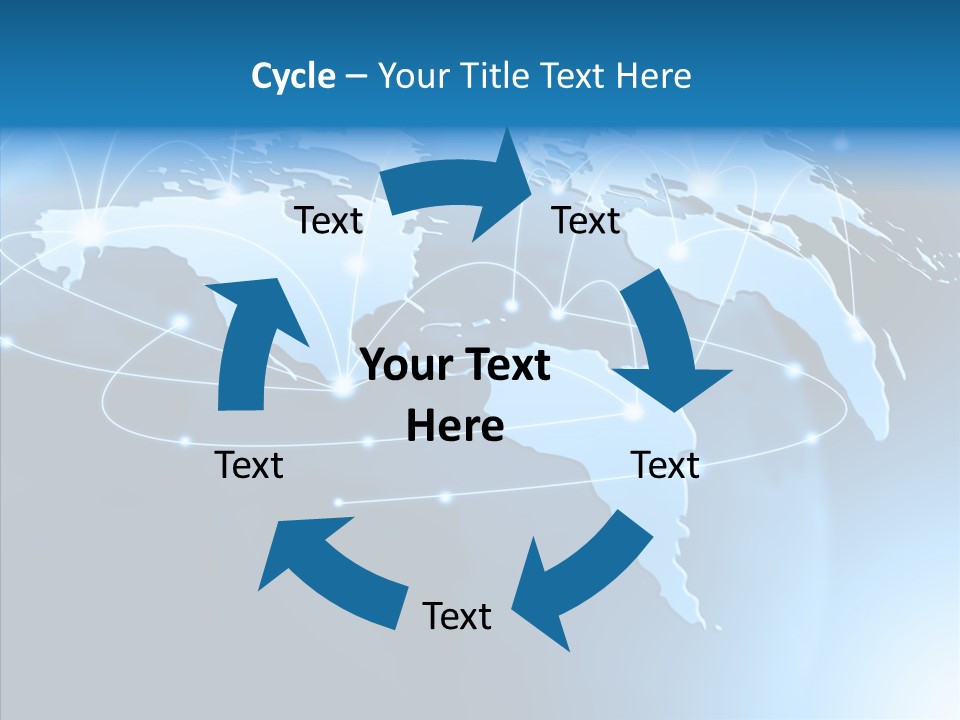 World Map Globalization PowerPoint Template