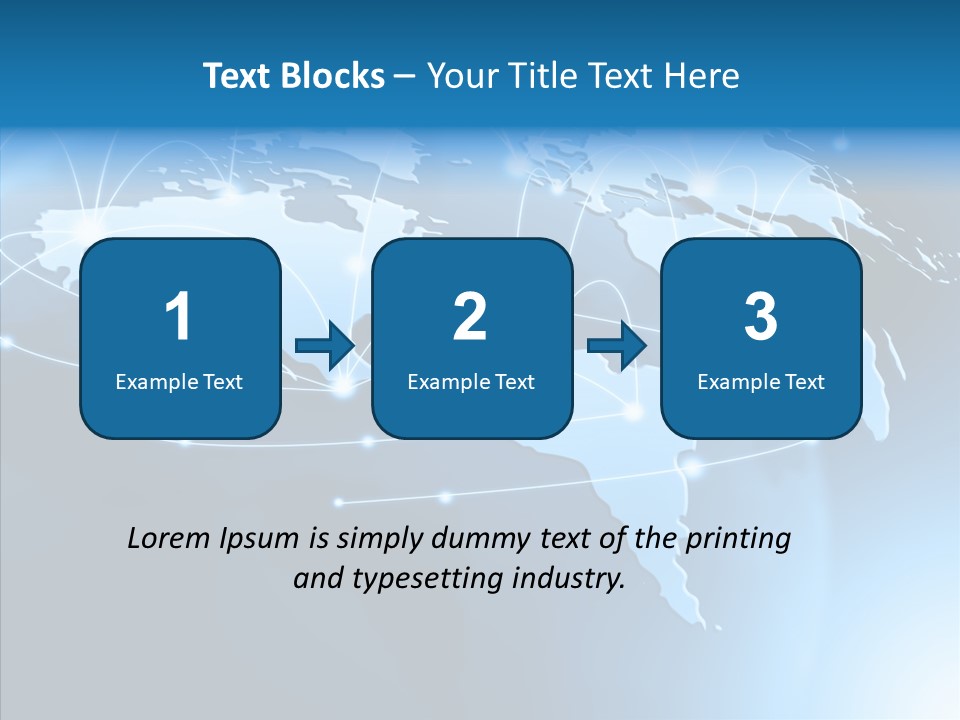 World Map Globalization PowerPoint Template