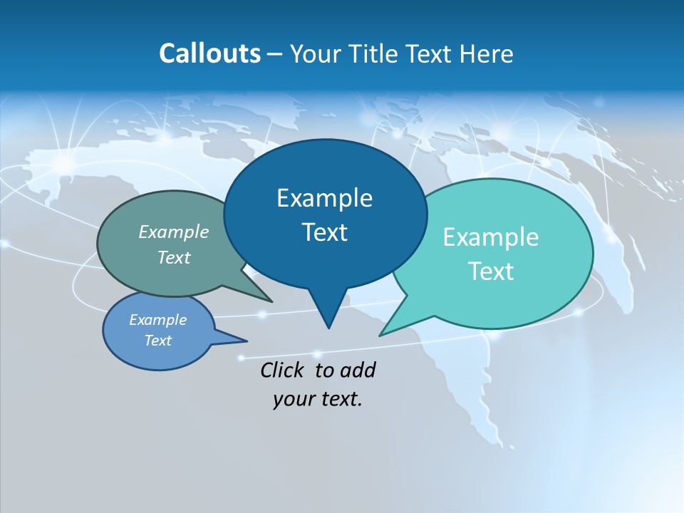 World Map Globalization PowerPoint Template