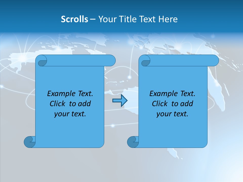 World Map Globalization PowerPoint Template