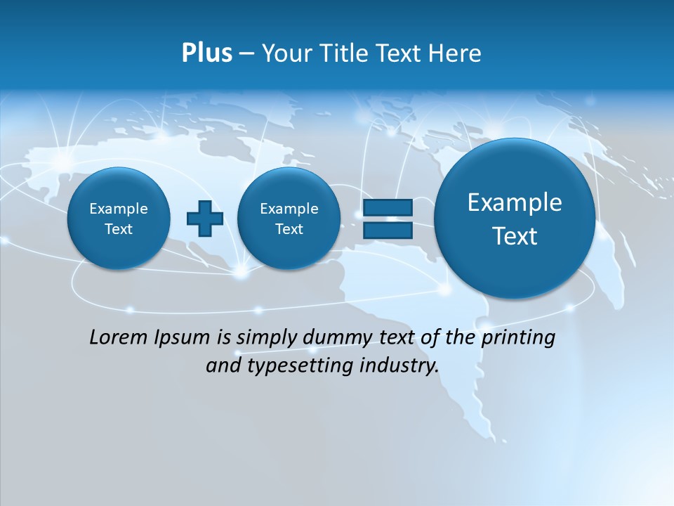 World Map Globalization PowerPoint Template