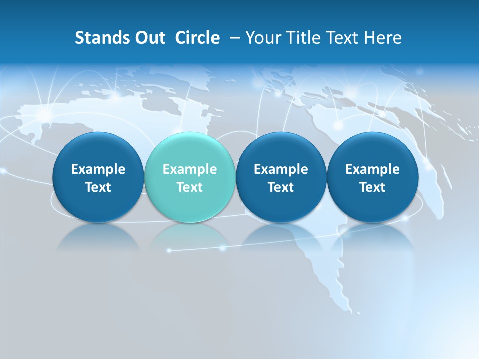 World Map Globalization PowerPoint Template