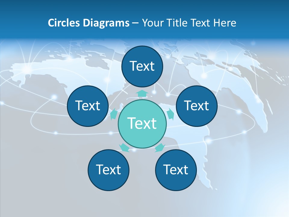 World Map Globalization PowerPoint Template