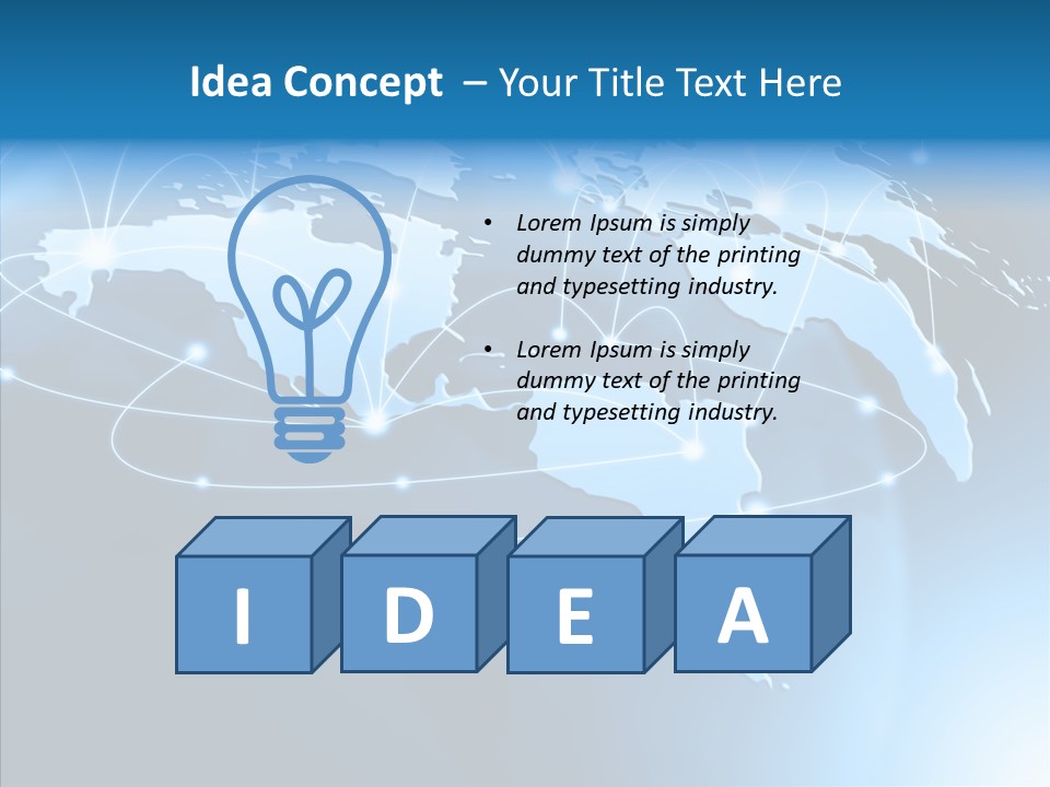 World Map Globalization PowerPoint Template
