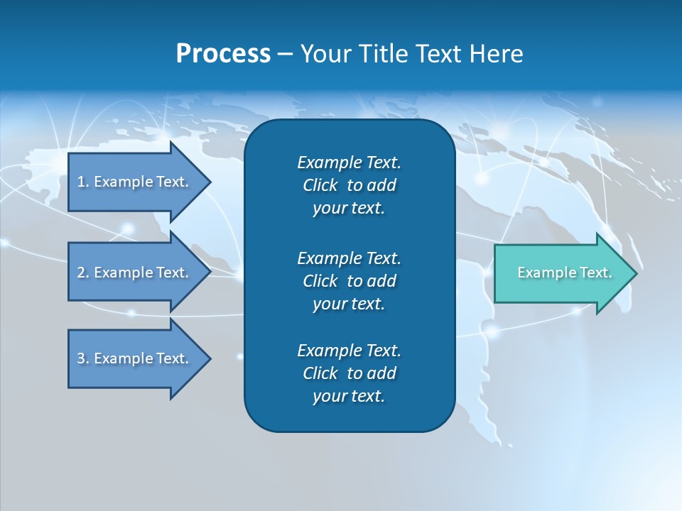 World Map Globalization PowerPoint Template