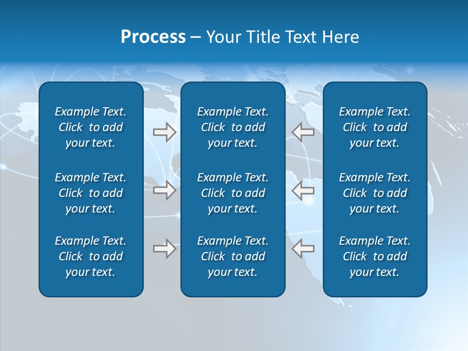 World Map Globalization PowerPoint Template