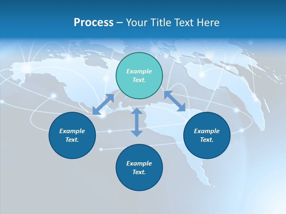 World Map Globalization PowerPoint Template