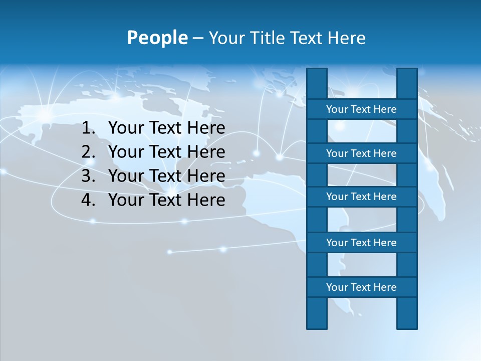 World Map Globalization PowerPoint Template