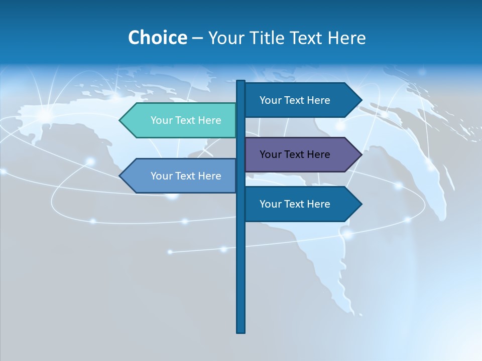 World Map Globalization PowerPoint Template