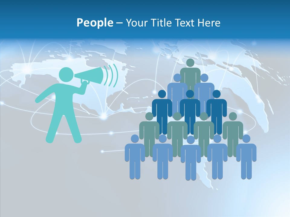 World Map Globalization PowerPoint Template