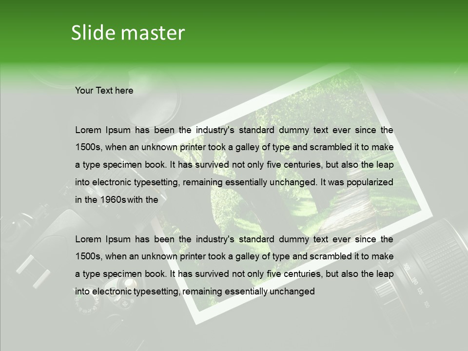 Dslr Photography PowerPoint Template